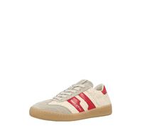 Marc O'Polo Baskets basses 'Court' taupe / rouge / blanc naturel, Taille 37