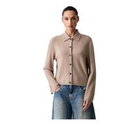 Marc O'Polo - Cardigan à col - Femme - Pulls - Beige - Taille: 36 FR
