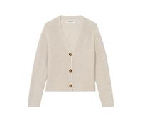 Marc OߴPolo femmes cardigan en coton biologique à col en V, Blanc Cassé (Sandy Melange), XXL