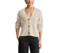 Marc O'Polo Cardigan femme en coton biologique col en V Blanc cassé (Sandy Melange) S