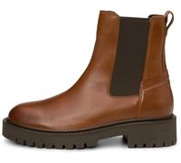 Marc OPolo Chelsea Bottines en cuir pour femme avec semelle profilée, cognac, 39 EU