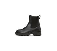 Marc OߴPolo Damen Chelsea Boots aus Leder mit elastischen Einsätzen, Schwarz (Black), 40