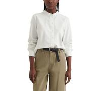 Marc OߴPolo Denim femmes blouse à col montant relaxed fit, Blanc (Silky White), XL