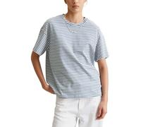 Marc OߴPolo Denim Femmes t-Shirt en Coton Biologique à Rayures, Multicolore (Medium Blue Multi 01), S