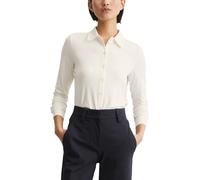 Marc OߴPolo Femmes Blouse en Jersey avec élasthanne col Kent, Blanc (Off White), M