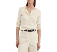 Marc OߴPolo Femmes Cardigan avec Patte de Boutonnage Slim fit, Blanc Cassé (Natural Cotton), XL