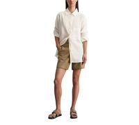 Marc OߴPolo femmes chemise en lin avec col kent relaxed fit, Blanc (White Cotton), 46