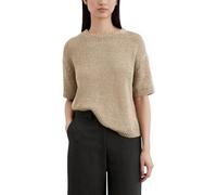 Marc OߴPolo femmes pull à manches courtes tricoté à col rond, Beige (Summer Sand), M