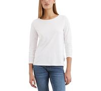 Marc OߴPolo Femmes t-Shirt à Manches Longues en Coton Biologique Regular Fit, Blanc (White), M
