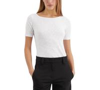 Marc OߴPolo Femmes t-Shirt en Coton Biologique à col Bateau, Blanc (White), XS