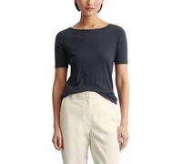 Marc OߴPolo Femmes t-Shirt en Coton Biologique à col Bateau, Bleu (Manic Midnight), XXL