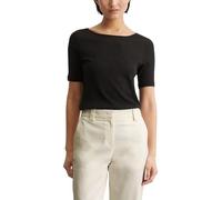 Marc OߴPolo Femmes t-Shirt en Coton Biologique à col Bateau, Noir (Black), L