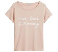 Marc OߴPolo Femmes t-Shirt en Coton Biologique avec Encolure sous-Marine, Rose (Chalky Peach), M