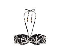 Marc O'Polo Hauts de bikini ' Abstract Floral ' noir / blanc, Taille 85