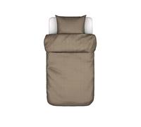 MARC O'POLO HOME Parure de lit en satin SUNI 70x90 / 140x200cm Oakwood marron clair