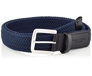 Marc OߴPolo hommes ceinture tressée en tissu, Bleu (Total Eclipse), 100 cm
