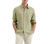 Marc OߴPolo Hommes Chemise en Lin à Manches Longues Regular fit, Vert (Summer Sage), L
