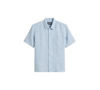 Marc OߴPolo Hommes Chemises à Manches Courtes en Lin Regular fit, Bleu (Mulit/Angels Wings), M