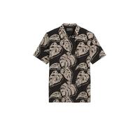 Marc OߴPolo Hommes Polo à Manches Courtes en Coton Bio à l’imprimé Allover, Multicolore (Multi/Black), L