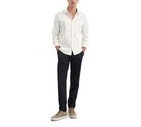 Marc OߴPolo hommes polo à manches longues avec col kent regular fit, Blanc (Egg White), L