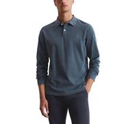 Marc OߴPolo Hommes Polo à Manches Longues en Coton Biologique Regular Fit, Bleu (Dark Navy), L