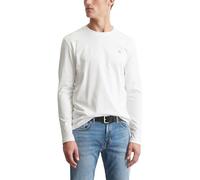 Marc OߴPolo Hommes t-Shirt à Manches Longues en Coton Biologique à col Rond, Blanc (White), S