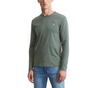 Marc O'Polo T-Shirt vert foncé / blanc, Taille L