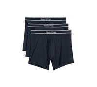 Marc O'Polo Lot de 3 boxers longs en modal pour homme - Mélange de coton et modal - Élastiques - Respirants - Doux - Indéformables - Logo - Taille, Boxer long modal Darknavy, S