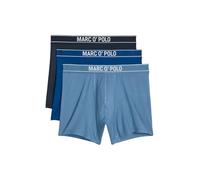 Marc O'Polo Lot de 3 boxers longs en modal pour homme - Mélange de coton et modal - Élastiques - Respirants - Doux - Indéformables - Logo - Taille, Boxer long modal Darknavy-coronetblue/bleu marine, L