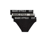 Marc O'Polo Lot de 3 Slips pour Femme, Noir, M