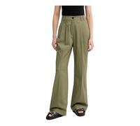 Marc O'Polo - Pantalon large plissé - Femme - Pantalons - Vert - Taille: 38 FR