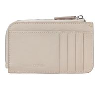 Marc O'Polo Porte-Monnaie Florica Leather Zip Wallet Grey Silk écru
