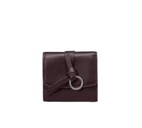 Marc O'Polo Porte-Monnaie Lunya Leather Combi Wallet Black Cherry Marron foncé