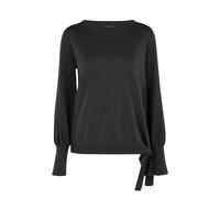 Marc O'Polo Pull Femme Pullover Col Rond Manches Longues en Tricot Coton Noir S
