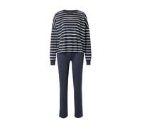 Marc O'Polo Pyjama bleu foncé / blanc, Taille L