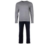 Marc O'Polo Pyjama court bleu marine / gris foncé, Taille XL