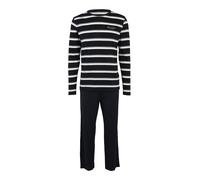 Marc O'Polo Pyjama long bleu marine / blanc cassé, Taille M
