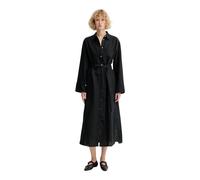 Marc O'Polo - Robe chemise ample en lin avec ceinture - Femme - Robes - Noir - Taille: 38 FR