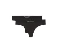 Marc O'Polo String 'Iconic Rib' noir / blanc, Taille S