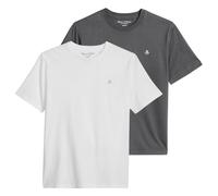 Marc O'Polo T-Shirt gris / blanc, Taille XL