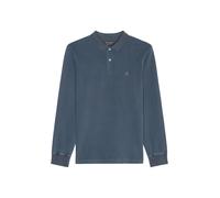 Marc OߴPolo Hommes Polo à Manches Longues en Coton Biologique Regular Fit, Bleu (Dark Navy), L