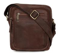 Marc Peter Eugene Sac en cuir pour homme - Parfait pour les voyages et le quotidien - Petit sac messager vintage pour iPad 9,7" - Sac bandoulière moderne pour homme en cuir véritable, vintage