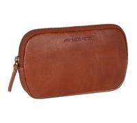 Marc Peter Trousse vintage Darvin, en cuir, avec fermeture éclair YKK, pour stylos, marron, Federmappe, Organiseur de poche