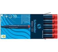 Marcador permanente Schneider maxx 133 punta biselada 1-4mm rojo