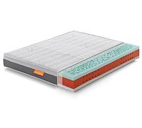 Marcapiuma - Matelas à mémoire de Forme + Latex Gel 140 x 195 cm, Hauteur 22 cm, Celebration - H3 Rigide - Dispositif médical déhoussable - 100% fabriqué en Italie