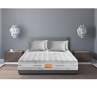 Marcapiuma - Matelas Mémoire de forme 140x190 haut 25 cm - SUNSHINE - H2 Moyen 9 Zones confort Orthopédique - DISPOSITIF MEDICAL - Housse SILVER amovible Antiacarien Anallergique Lavable Made in Italy