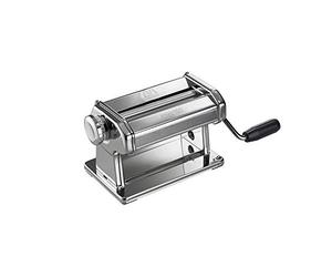 Marcato Machine à Pâtes, Nouvelle Atlas 150 Premium, Pâte Maker, Tire-Pochette, Feuilleter, 10 Épaisseurs, Acier Chromé, Compatible avec 12 Accessoires pour Formats supplémentaires, AT-150-ROL-PRM