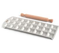 Marcato Moule à raviolis carrés avec rouleau – 24 pièces