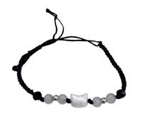 MARCBUSE Achromatic Puss Opposites Bracelet à paillettes hypoallergénique pour couple, taille unique, Comme décrit