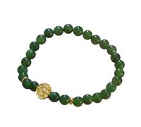 MARCBUSE Bracelet de perles imitation jade avec porte-bonheur et richesse tissé à la main en cordon rouge pour femmes filles cadeau du Nouvel An chinois, taille unique, Comme décrit